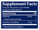 shilajit resin (trace minerals research) supplement facts