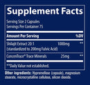 shilajit trace minerals research supplement facts