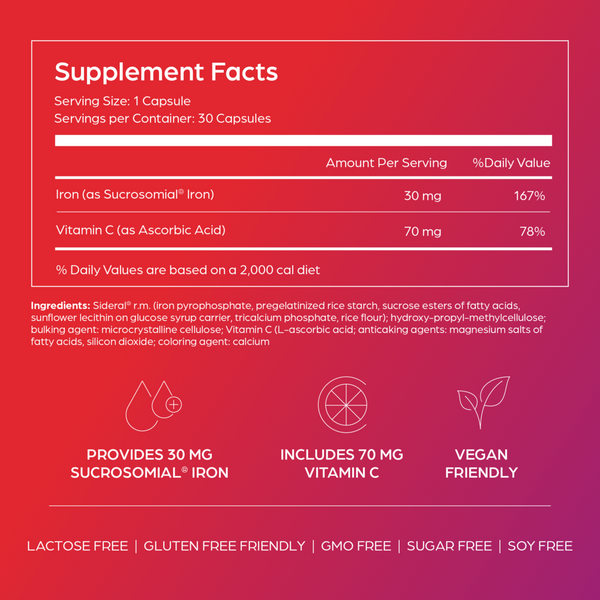 SiderAL Forte Supplement Facts Label