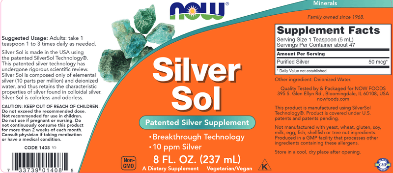 buy silver sol (now foods)