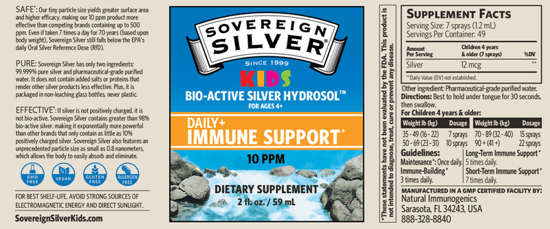 buy kids daily+ immune support sovereign silver