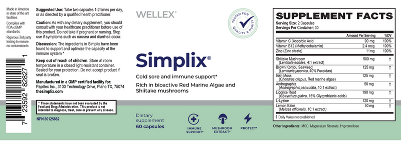 simplix wellex label