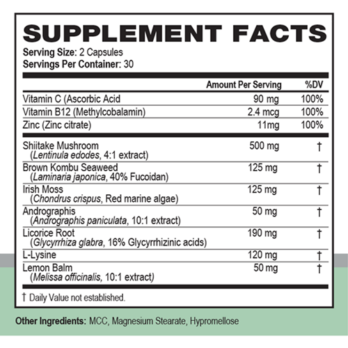 simplix wellex supplement facts