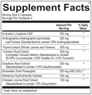 sinatrol blisters ortho molecular supplement facts