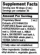 sinus support compound (herbalist alchemist) supplement facts