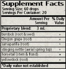 skin deep wise woman herbals supplement facts