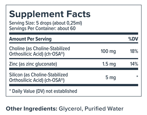 Skin Renew Elixir Supplement Facts Label