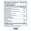 sleep aide vital nutrients supplement facts