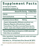 sleep maintenance gaia herbs pro supplement facts