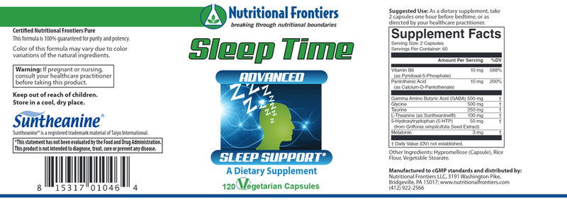 Sleep Time (Nutritional Frontiers)