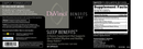 sleep benefits davinci labs label