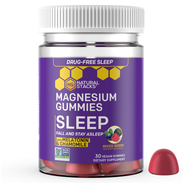 sleep magnesium gummies natural stacks