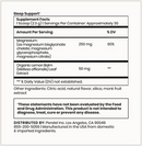 sleep support powder (perelel) supplement facts