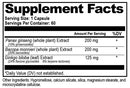 smart ginkgo supplement facts