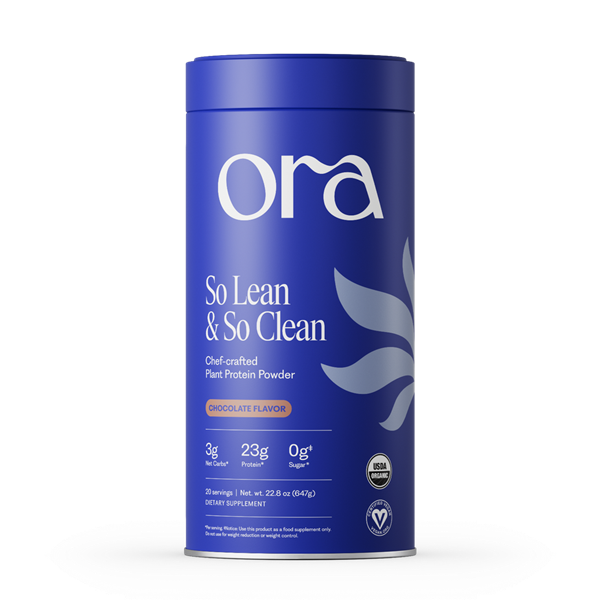 so lean & so clean protein powder chocolate (ora organic)