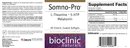 somno-pro bioclinic naturals label