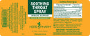 soothing throat spray herb pharm label