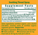 soothing throat spray herb pharm supplement facts