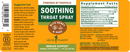 soothing throat spray honey sage (herb pharm) label