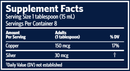 bio-active copper hydrosol supplement facts