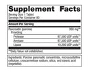 spectrazyme pancreatic enzymes | spectrazyme pan 9x (metagenics) supplement facts