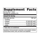 spectrazyme pancreatic enzymes | spectrazyme pan 9x (metagenics) supplement facts