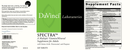 spectra 120ct davinci labs label