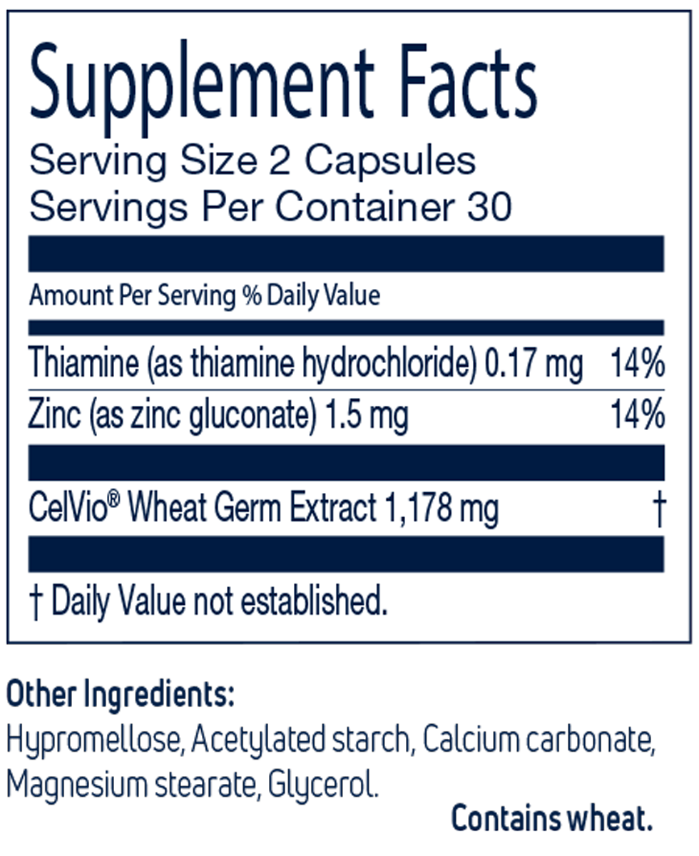 spermidineLIFE Extra+ Supplement Facts Label