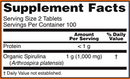 spirulina 500 mg (now foods) supplement facts