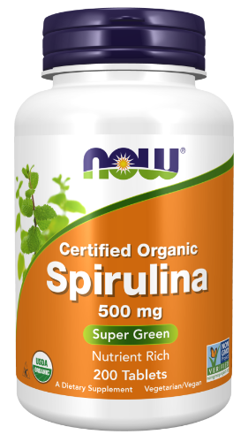 spirulina 500 mg (now foods)