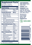 stem xcell pro enzyme science supplement facts