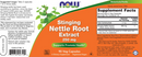 stinging nettle root extract 250 mg (now foods) label