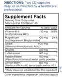 stress maintenance (metabolic maintenance) supplement facts