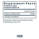 strontium citrate vital nutrients supplement facts