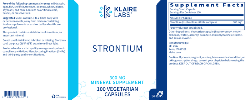 Strontium (Klaire Labs) Label
