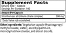 strontium sfi health supplement facts