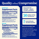 subculture dinner duo: probiotics + enzymes for dairy control (enzymedica) supplement facts
