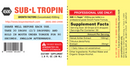 sub l tropin 4500 bio protein technology label