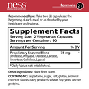 sugar digest formula 21 (ness enzymes) supplement facts