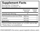sunbalance - master supplements (us enzymes | tomorrow's nutrition pro) supplement facts