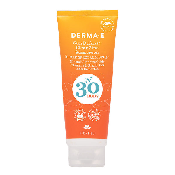 sun defense clear zinc spf30 body dermae