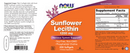 sunflower lecithin 1200 mg (now foods) label