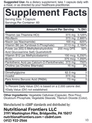 super b complete nutritional frontiers supplement facts