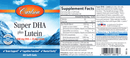 super dha & lutein carlson labs label