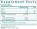 super efa capsules genestra supplement facts