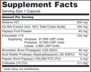 super enzymes capsules (now foods) supplement facts