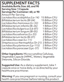super biotics (nutritional frontiers) supplement facts