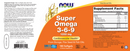 super omega 3-6-9 (now foods) label