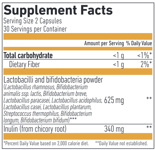 Superior Probiotic Blend 20 Gold (Biogena) Supplement Facts