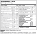 supreme multivitamin nbi supplement facts
